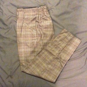 Paper bag waist trousers